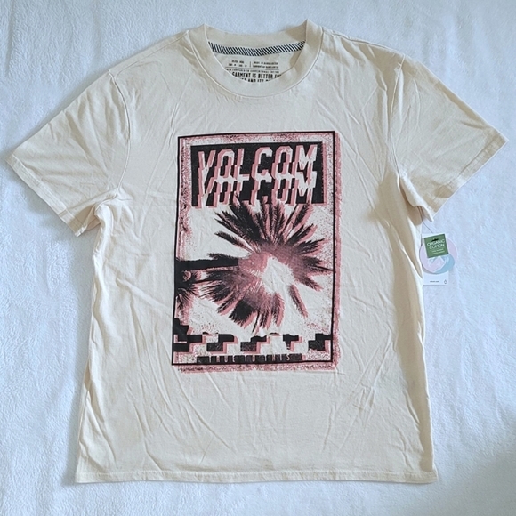 Volcom Tops - Volcom💎 "True To This" Repeating Logo Boyfriend👫 Tee👕 - NWT